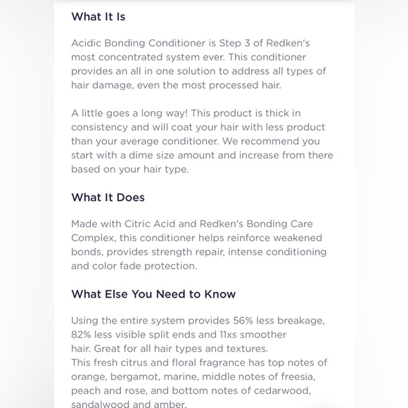 Redken Acidic Bonding Concentrate Conditioner NEW - Picture 2 of 2